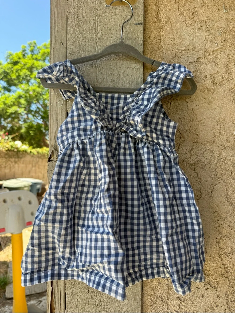 GAP Navy and White Gingham Sundress